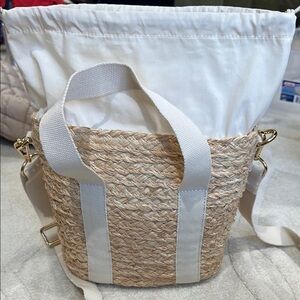 Stylish Tan and White Women's Bag